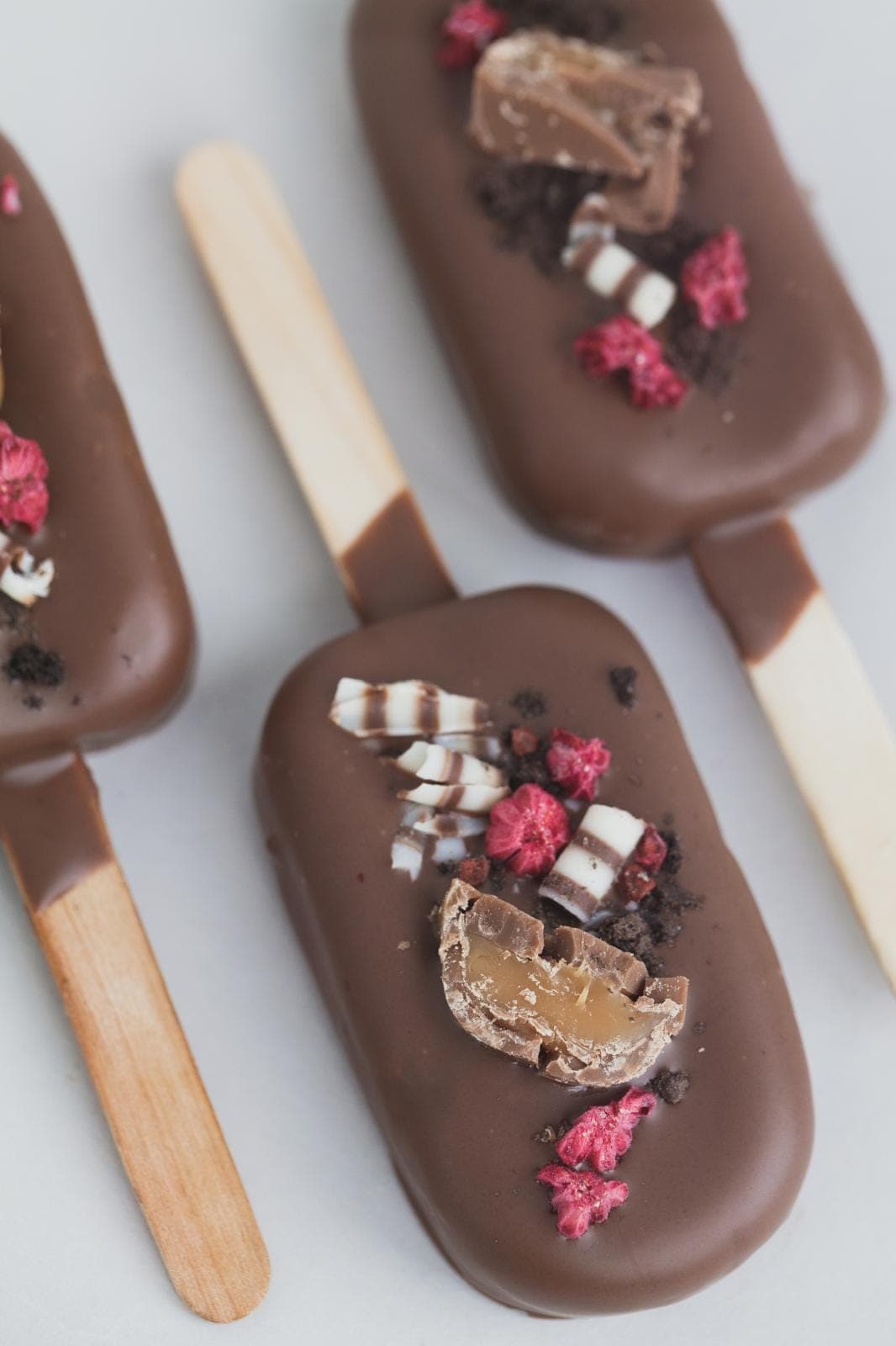 Schoko Popsicles